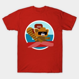 Red panda surfer T-Shirt
